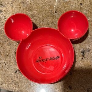 Disney Mickey Mouse Red Bowl